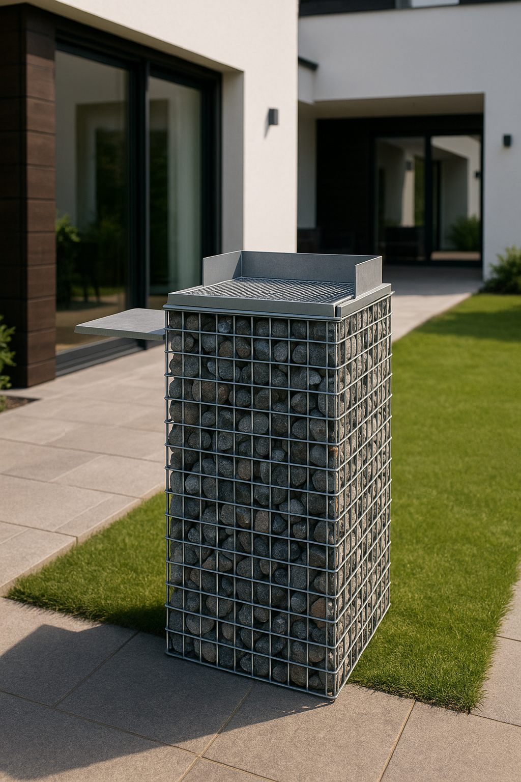 Gabions Barbecue intégré